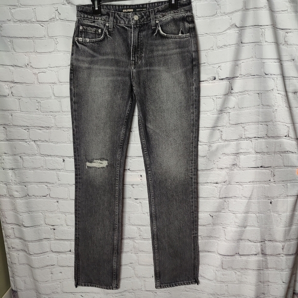 Grlfrnd Low Rise Slim Boot With Slit Hailey Empire State Size 27 - Picture 3 of 12